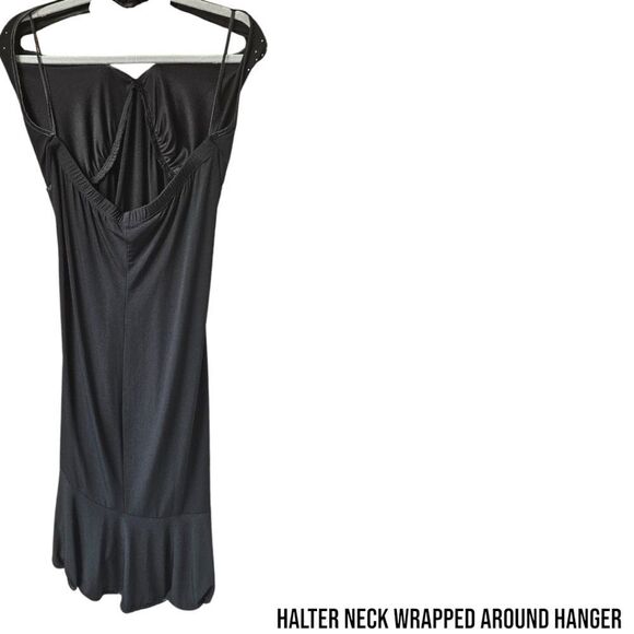 TORRID BLACK  Halter Neck  ASYMMETRICAL dress with embellished silver Studs 16 - Picture 10 of 16